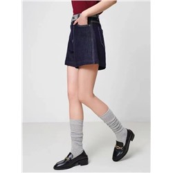 Прямые джинсовые шорты с высокой талией