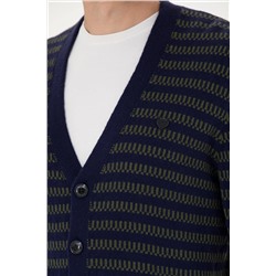 Erkek Lacivert Triko Hırka