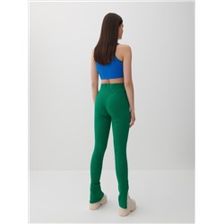 Jerseyleggings aus Rippstrick