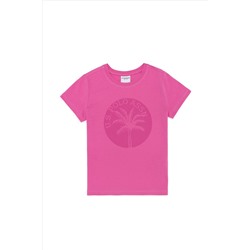 Çocuk Pembe Bisiklet Yaka Tişört