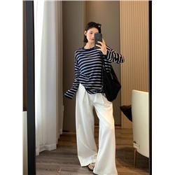 Широкие боюки с высокий талией и защипами в стиле бренда Onl*y