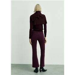 Pantalón Sienna flare crop pana