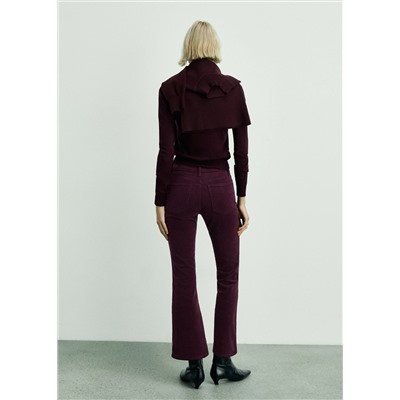 Pantalón Sienna flare crop pana