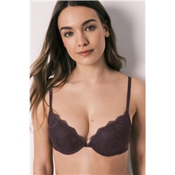 Sujetador push up encaje morado GORGEOUS