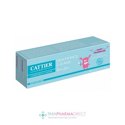 Cattier Dentifrice Kids 2-6 Ans Pastèque 50 ml