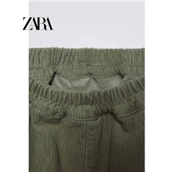 Вельветовые повседневные штаны на резинке в другом цвете Оригинал, оф сайт ЗАР*А