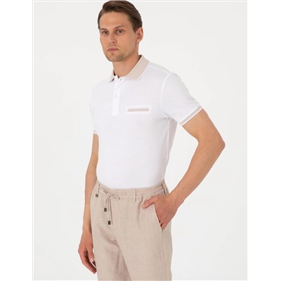 Beyaz Slim Fit Tişört