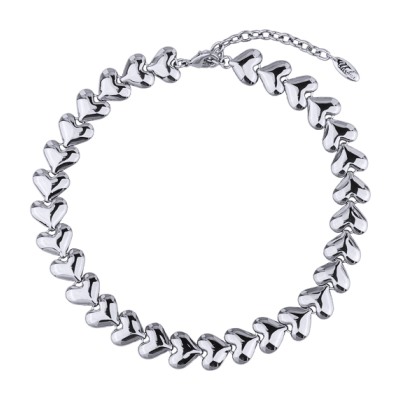 Колье Сердцеедка (покрытие родий) 36-42см, Есть комплект