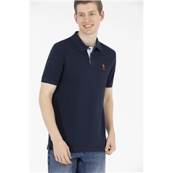 Erkek Koyu Lacivert Basic Polo Yaka Tişört