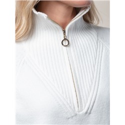 Джемпер с воротом на молнии из пряжи с кашемиром