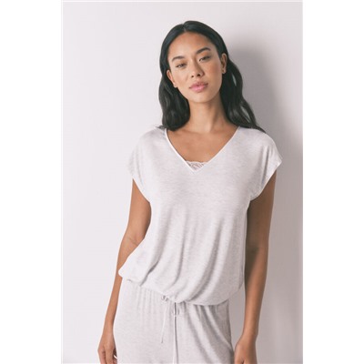 Pijama Capri viscosa gris soft touch