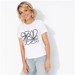 Футболка из эластичной ткани, Манерная принцесса (flower)