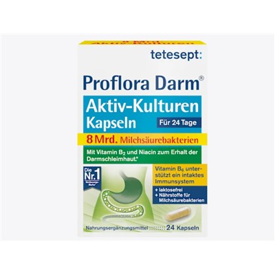 Proflora Darm Aktiv-Kulturen Kapseln 24 St, 12,8 g