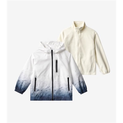 Ветровка в комплекте с флисовой кофтой