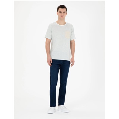 Koyu Lacivert Straight Fit Jean Pantolon