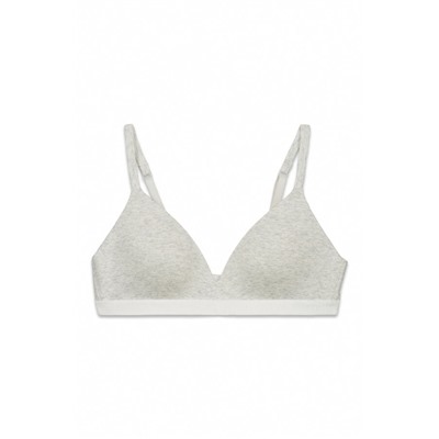 Sujetador triangular relleno gris