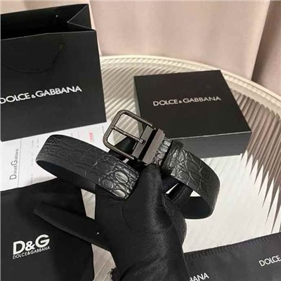 Кожаный ремень с классическим зажимом  Dolc*e & Gabban*a