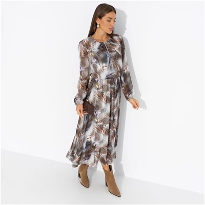 Платье на подкладе, Летящие мгновения (grey)