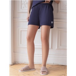 Короткие шорты с поясом на резинке из эластичного хлопка