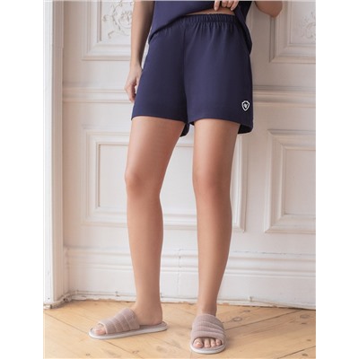 Короткие шорты с поясом на резинке из эластичного хлопка