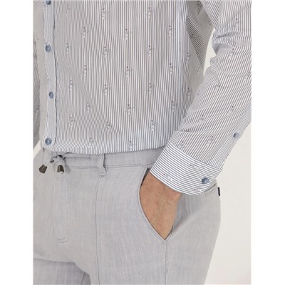 Pembe Slim Fit Uzun Kollu Gömlek