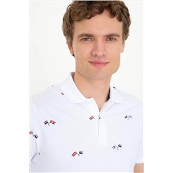 Erkek Beyaz Polo Yaka Tişört