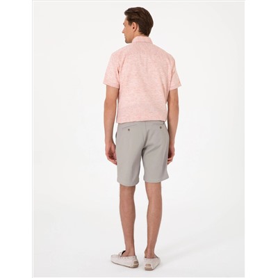 Taş Slim Fit Dokuma Şort