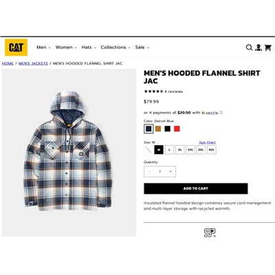 Мужская теплая рубашка   CA*P