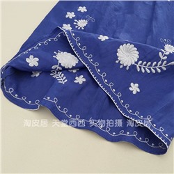 Женское льняное платье с вышивкой  ZAR*A