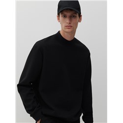 Schlichtes Sweatshirt mit Baumwollmischung