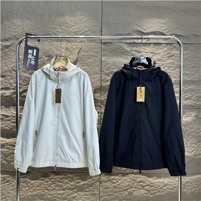 Осенняя классическая куртка Burberry с вышивкой Унисекс