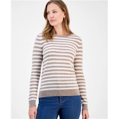 Charter Club Women's Long-Sleeve Crewneck Sweater, Macy's Exclusive
