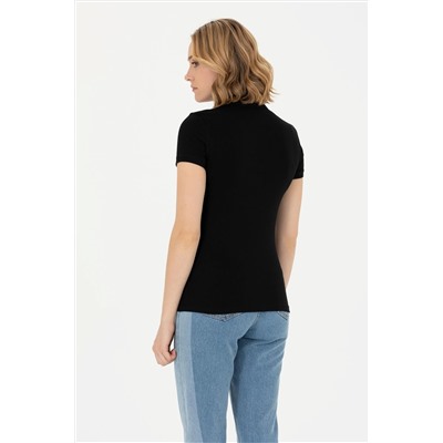 Kadın Siyah Basic Tişört