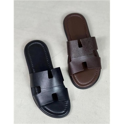 Шлепки мужские черные