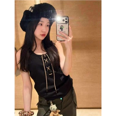 Женская майка на шнуровке (3цвета) БАРБЕР*И