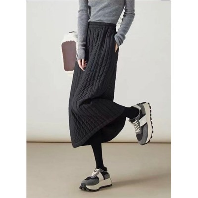 Женская ​​зимняя плотная теплая стеганая юбка