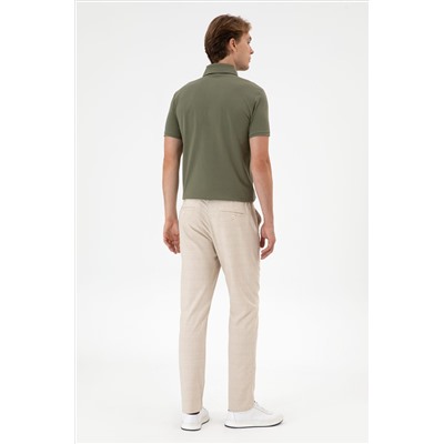 Erkek Camel Kanvas Pantolon
