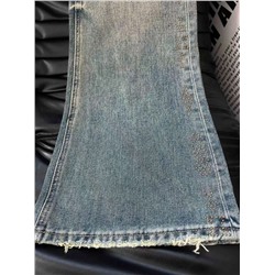 Женские джинсы прямого кроя  со стразами CELIN*E 🖤  Top реплика