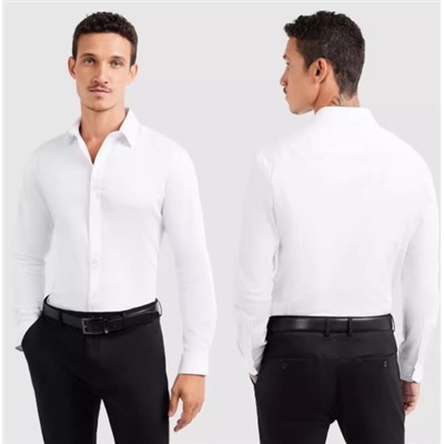 Офигенная рубашка , белоснежная и ткань стрейч