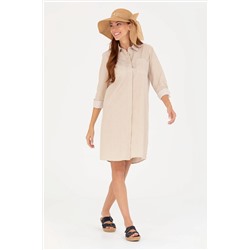 Kadın Camel Dokuma Elbise