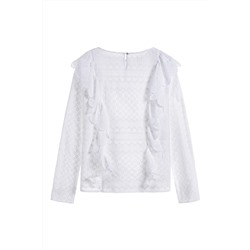 Blusa bordada Blanco