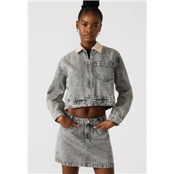 Glacia Denim Jacket Light Grey