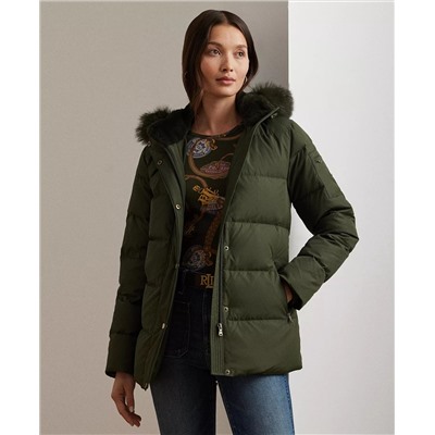 Lauren Ralph Lauren Women's Faux-Fur Hooded Puffer Coat