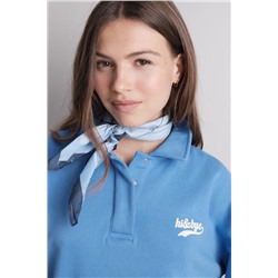 Sudadera polo felpa azul