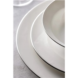 Galena 6 Kişilik 24 Parça Yemek Takımı - Beyaz/Silver
