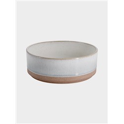 Салатник, 16х6 см, 750 мл, керамика, бежево-серый, в крапинку, Спираль, Azurro