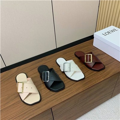 Женские шлепки ЛОЕВ*Е 💛 (натуральная кожа)