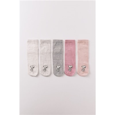 Pack 5 calcetines cortos Snoopy