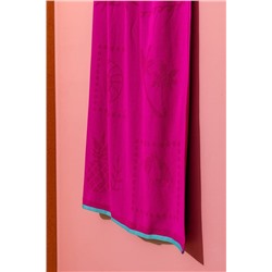 Sorle %100 Pamuk Plaj Havlusu - Fuşya - 70x150 cm