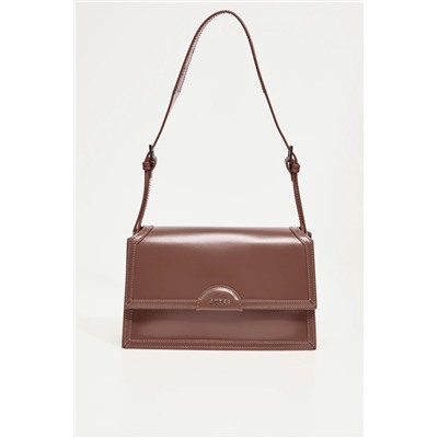 GUESS Bandolera de piel Isa - Marrón